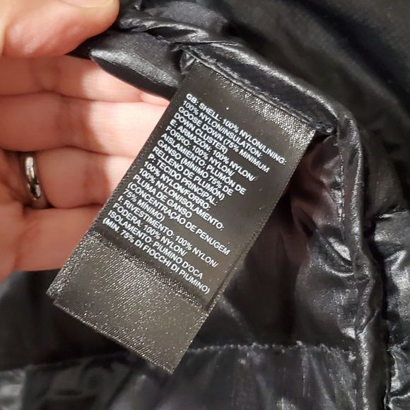 The North Face 550 Goose Down Jacket Puffer Quilted Full Zip Mens Large Grey - Picture 5 of 15